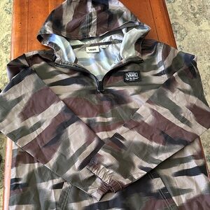 Vans Camo Half-Zip Windbreaker